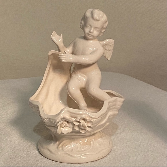 Other - Vintage Ceramic Cherub Angel Figurine
